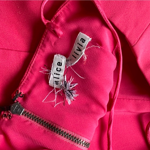 ALICE + OLIVIA
Andalasia Sleeveless Flounce-Hem Mini Dress - Picture 4 of 5